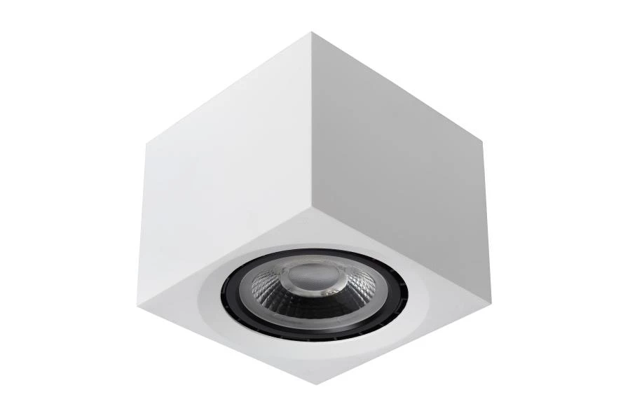 Lucide FEDLER - Plafondspot - LED Dim to warm - GU10 (ES111) - 1x12W 2200K/3000K - Wit - uitgezet